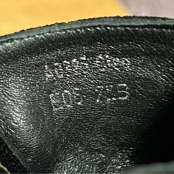 COACH Cleo Black Suede Platform Clip & Ring Clogs Mules Heels Size 7.5B Shoes - Picture 14 of 14